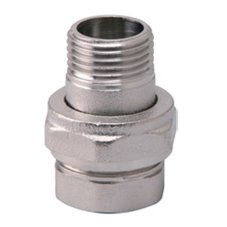 Соединитель VIEIR прямой, разъемный (американка), конусный ВН 3/4" никел. HJKN44