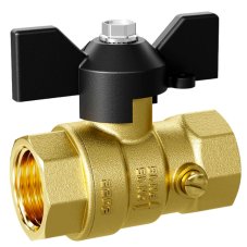 Кран шаровой латунный LD Pride 44.15.В-В.2М.Б Ду15 (М20) Ру16 для манометра, вн-вн, (бабочка)
