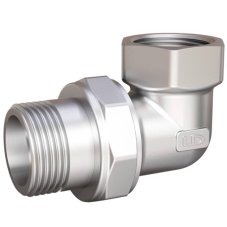 Соединение разъемное прямое (американка) LD DN15 вн-нр, латунь никелированная, LD.67.541.15