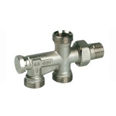 Распределитель HENCO Прямой радиаторный, евроконус 1/2"x3/4"