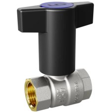 Кран шаровой латунный LD Pride 47.20.В-Н.ТР Ду20 Ру40, вн-нр, (Т-рукоятка), (red)