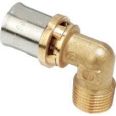 Угольник-пресс Giacomini латунь НР 16x3/4", RM127Y043