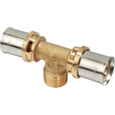 Тройник-пресс Giacomini латунь НР 26х3/4", RM153Y049