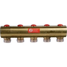 Коллектор Giacomini с отсечными клапанами 1 1/4" x 18 /5, R553SY025