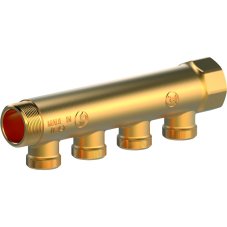 Коллектор сантехнический Giacomini 1" x 3/4"E /4, R580CY054