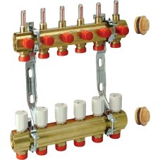 Комплект коллекторного узла Giacomini 1" x 3/4"E /6, R553KY066