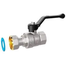 Кран шаровой латунный LD Pride 47.20.В-НкГк.Р Ду20 Ру40 с накидной гайкой, (рычаг)