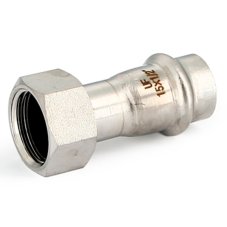 Муфта Uni-Fitt пресс 35х1" вн. р., накидн. гайка, нерж. ст.