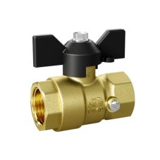 Кран шаровой латунный LD Pride 44.15.В-В.М.Б Ду15 (М20) Ру16 для манометра, вн-вн, (бабочка)