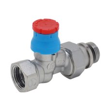 Клапан термостатический Giacomini R402TG для радиатора 1/2" ВН прямой, Kvs-1.26м3/ч