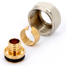 Соединитель Uni-Fitt обжимной В 20(2.8)х3/4" ЕК, для полиэтиленовых труб