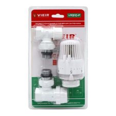 Комплект терморегулирующий VIEIR 1/2" угловой VR310-F белый
