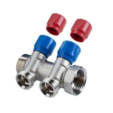 Коллектор VALTEC VTc.560.NE.060503 ЕВРОКОНУС с рег.вент НР 1"х3/4" 3 вых