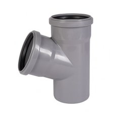 Тройник Ostendorf 110/110x67гр. HTEA Внутр.кан. PPS серый