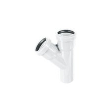 Тройник ХЕМКОР НПВХ ВК 50х50 мм, 87 гр., ШУМЭКС