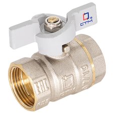 Кран шар. для воды 1/2" г/г бабочка CTM СТАНДАРТ CWFFB012