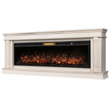 Каминокомплект: Очаг Royal Thermo Aurora RTFP/P-AR60LS, портал Olympia 60 сл. кость с зол. патиной