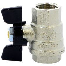 Кран BUGATTI ВВ 1/2" бабочка OREGON серия 302, полный проход