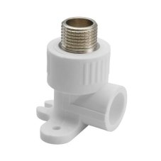 Угольник MeerPlast PPRC c креп. 20х1/2 НР белый (1/10/80)