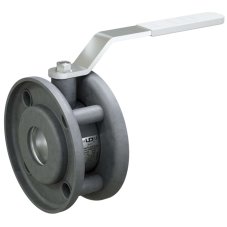 Кран шаровой стальной межфланцевый LD Стриж Ду100 Ру16 оцинкованный, неполнопроходной