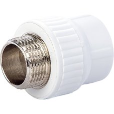 Муфта Lammin PPR комбин. НР 32 х 1/2" 80/20 белый