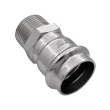 Соединитель ViEiR прямой нерж. сталь с нар.р. 35×11/4" VER-PRO (30/3шт)