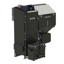 Котел пеллетный ZOTA Pellet Black 35 кВт 2R-400 комплект (корпус + мех. подачи + горелка + бункер)