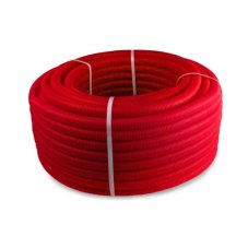 Труба РТП ПНД гофрированная 20 красная (вн. d18 мм, 50м)