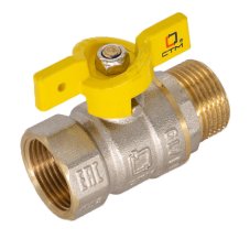Кран шар. для газа 1/2" г/ш бабочка CTM ГАЗ CGFMB012