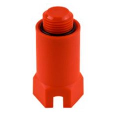 Заглушка длинная MVI 1/2 красная (10)