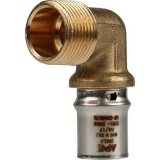 Угольник-переходник с наружной резьбой 3/4"х20 для металлопластиковых труб прессовой, SFP-0011-00342