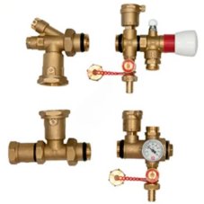 Комплект арматуры Giacomini для коллекторов теплого пола, R557KY001