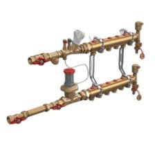 Узел коллекторный Giacomini квартирный 3/4" x 18 /5 зон, GE550Y195