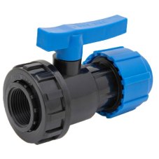 Кран шаровой ТПК-АКВА компрессионный ВР разъемный d 20 х 3/4", 554222034