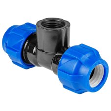 Тройник ПНД компрессионный ВР 32*3/4" внутренняя резьба (VALFEX)