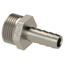 Штуцер (елочка) НР наружная резьба d 1/2" х 14 латунь (25153) уп 10 шт