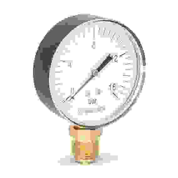 Манометр VARMEGA радиальный 80 мм, 16 бар, 1/2", VMMT10-801604