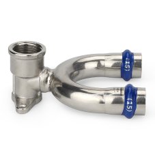 Водорозетка VARMEGA раструбная Inox Press ВР проходная 15x1/2"