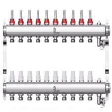 Коллектор Wester нерж. 1"-3/4 в сборе с расходомерами на 10 выходов, W902.10