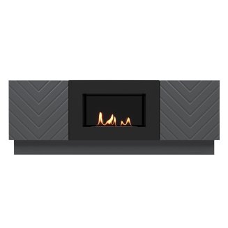 Тумба с биокамином Firelight BFP/P-1400V графит