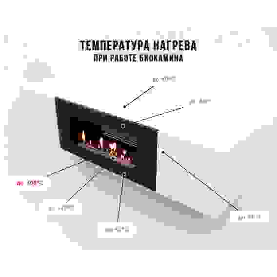 Тумба с биокамином Firelight BFP-P1700L белая