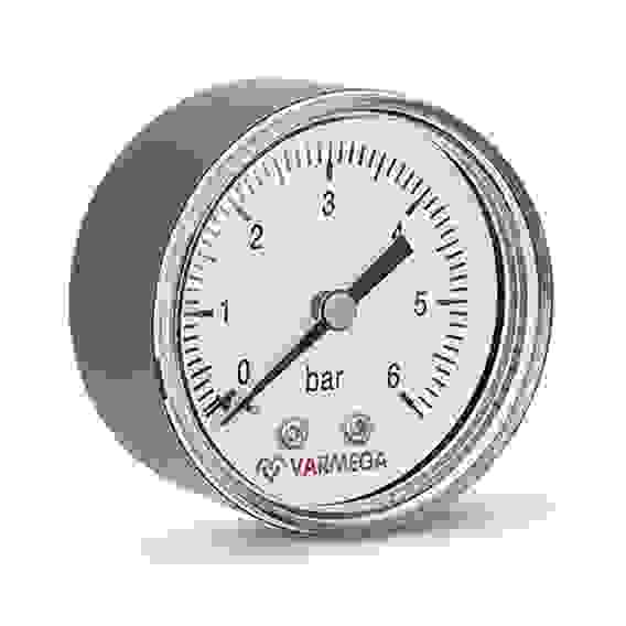 Манометр VARMEGA аксиальный 50 мм, 6 бар, 1/4", VMMT08-500602