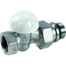 Клапан отсечной Giacomini R15X033 для радиатора Kvs-1.83 м3/ч ВР 1/2", прямой