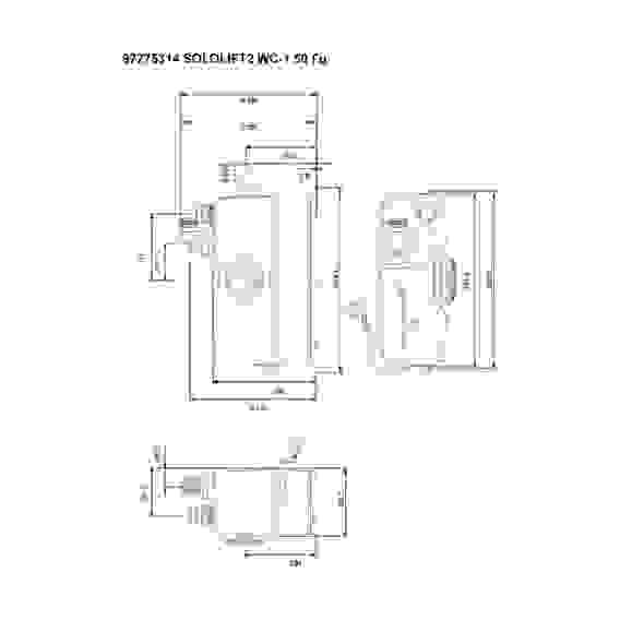 Установка канализационная Grundfos SOLOLIFT 2 WC-1