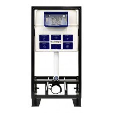 Инсталляция для унитаза BETTOSERB sava free standing, клавиша смыва черный матовый квадр.