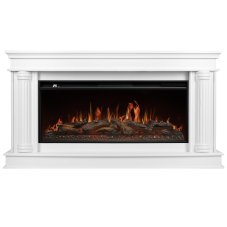 Каминокомплект: Очаг Royal Thermo Aurora RTFP/P-AR40LS, портал Olympia 42/40/36, белый