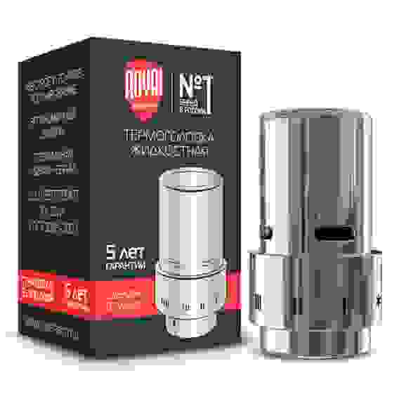 Набор термостатический прямой Royal Thermo Design 1/2" Click (Хром) с термоголовкой Design (Хром)