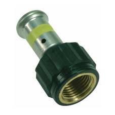 Муфта HENCO ВР ПВДФ пресс (газ), 16x1/2"