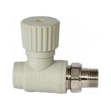 Вентиль TEBO сер. PP-R для радиаторов прямой 1v 25x3/4" (5/50), арт. 031060404