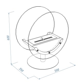 Биокамин Royal Thermo RTBFP-F500L Lens